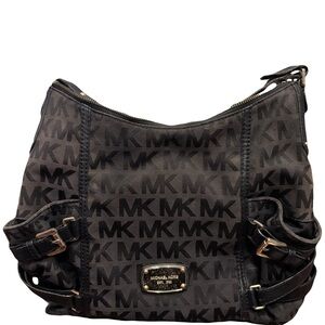 Michael Kors Black Monogram Shoulder Bag
